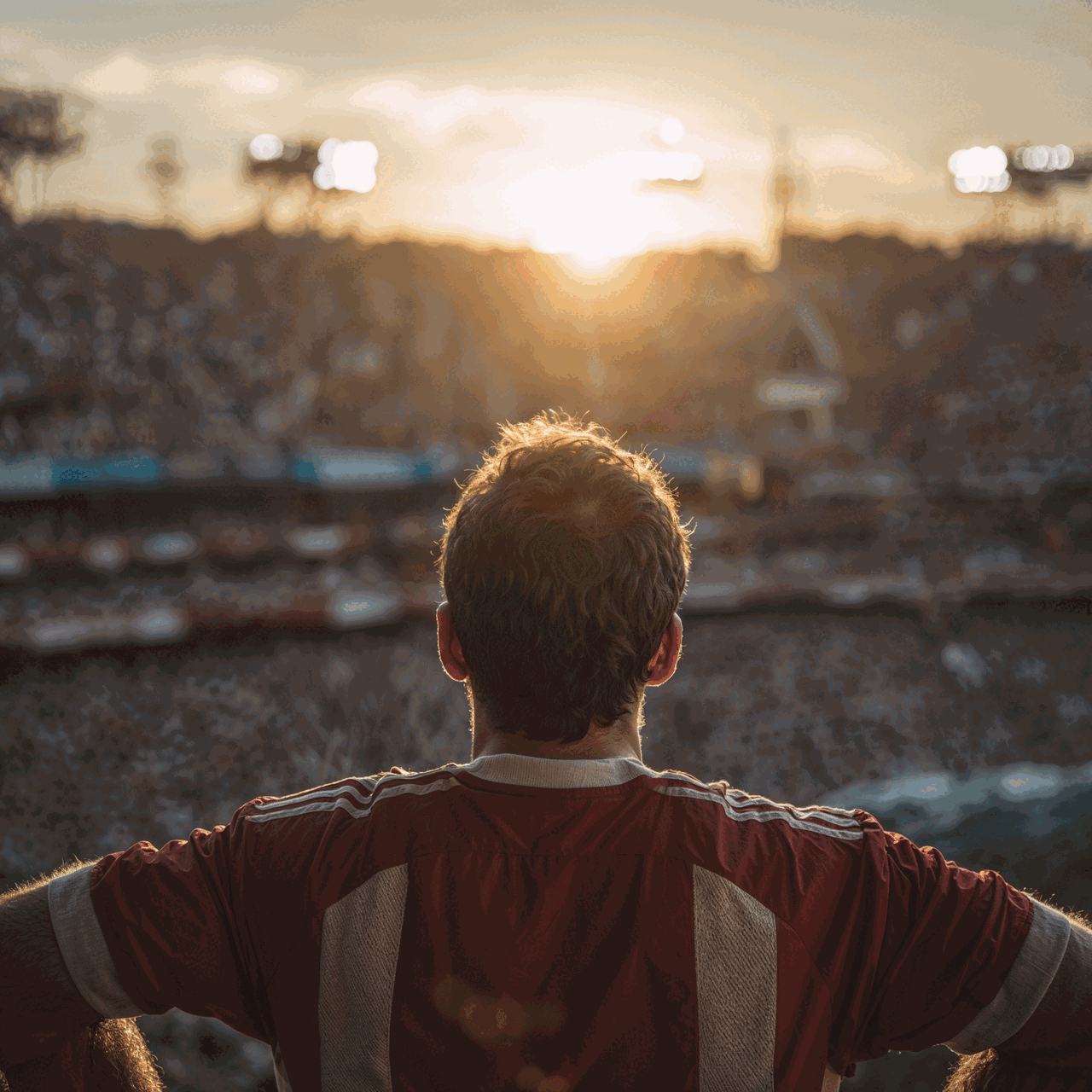 Soccer fan at the FIFA World Cup 2026 stadium